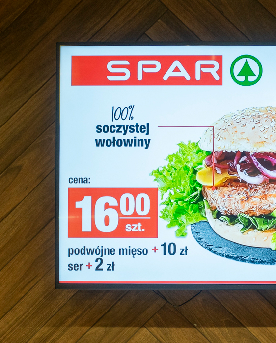 monitory Digital Signage w Eurospar